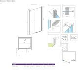 Drzwi Prysznicowe Eos DWS 100 Prawe 137990-01-01R Radaway