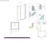 Drzwi Prysznicowe Eos DWS 120 Prawe 137992-01-01R Radaway