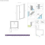 Drzwi Prysznicowe Eos DWS 140 Prawe 137993-01-01R Radaway