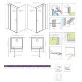 Drzwi Prysznicowe Eos KDJ II 100cm Część Prawa 13799422-01R Radaway