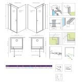 Drzwi Prysznicowe Eos KDJ II 120cm Część Lewa 13799424-01L Radaway