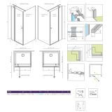 Drzwi Prysznicowe Eos KDJ II 80cm Część Lewa 13799420-01L Radaway