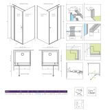 Drzwi Prysznicowe Eos KDJ II 80cm Część Prawa 13799420-01R Radaway