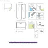 Drzwi Prysznicowe Eos KDS II 110 Prawa 13799483-01R Radaway