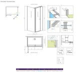 Drzwi Prysznicowe Eos KDS II 120 Prawa 13799484-01R Radaway