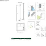 Drzwi Prysznicowe Nes 8 DWB 80 Prawe 10079080-01-01R Radaway