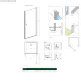 Drzwi Prysznicowe Nes 8 DWJ I 70 Prawe 10076070-01-01R Radaway