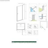 Drzwi Prysznicowe Nes 8 DWJ II 100 Prawe 10083100-01-01R Radaway