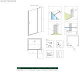 Drzwi Prysznicowe Nes 8 DWJ II 80 Prawe 10083080-01-01R Radaway