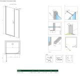 Drzwi Prysznicowe Nes 8 DWS 120 Lewe 10078110-01-01L+10078112-01-01  Radaway