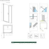 Drzwi Prysznicowe Nes 8 DWS 140 Lewe 10078120-01-01L+10078113-01-01 Radaway