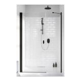 Drzwi Prysznicowe Nes 8 DWS Czarne 120 Lewe 10078110-54-01L+10078112-01-01 Radaway