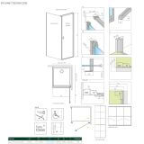 Drzwi Prysznicowe Nes 8 KDJ I Czarne 80 Prawe Factory 10072080-54-55R Radaway