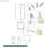 Drzwi Prysznicowe Nes 8 KDJ I Czarne 90 Prawe Frame 10072090-54-56R Radaway