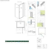 Drzwi Prysznicowe Nes 8 KDJ II Czarne 80 Prawe 10086080-54-01R Radaway