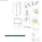 Drzwi Prysznicowe Nes 8 KDJ II Czarne 90 Prawe 10086090-54-01R Radaway