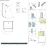 Drzwi Prysznicowe Nes 8 KDS I 100 Lewe 10073100-01-01L+10073110-01-01 Radaway
