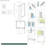 Drzwi Prysznicowe Nes 8 KDS I 100 Prawe 10073100-01-01R+10073110-01-01 Radaway