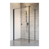 Drzwi Prysznicowe Nes 8 KDS I Czarne 120 Lewe 10073120-54-01L+10073112-54-01 Radaway