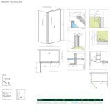 Drzwi Prysznicowe Nes 8 KDS II Czarne 90 Prawe 10087090-54-01R Radaway