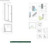 Drzwi Prysznicowe Nes DWB Czarne 90 Lewe 10029090-54-01L Radaway