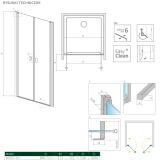 Drzwi prysznicowe Nes DWD I 70 10027070-01-01 Radaway