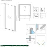 Drzwi prysznicowe Nes DWD I 80 10027080-01-01 Radaway
