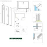 Drzwi Prysznicowe Nes DWD II 730 10037073-01-01 Radaway