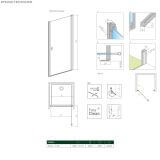 Drzwi Prysznicowe Nes DWJ I 100 Prawe 10026100-01-01R Radaway