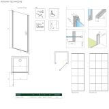 Drzwi Prysznicowe Nes DWJ I Czarne 80 Lewe Factory 10026080-54-55L Radaway