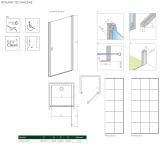 Drzwi Prysznicowe Nes DWJ I Czarne 80 Prawe Factory 10026080-54-55R Radaway