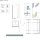 Drzwi Prysznicowe Nes DWJ I Czarne 90 Prawe Factory 10026090-54-55R Radaway