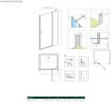 Drzwi Prysznicowe Nes DWJ II 100 Prawe 10036100-01-01R Radaway