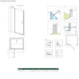 Drzwi Prysznicowe Nes DWJ II Czarne 120 Lewe 10036120-54-01L Radaway