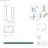 Drzwi Prysznicowe Nes DWJS 120 Lewe 10038120-01-01L Radaway
