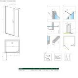 Drzwi Prysznicowe Nes DWS 130 Lewe 10028130-01-01L Radaway