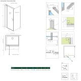 Drzwi Prysznicowe Nes KDJ II 80 Lewe 10032080-01-01L Radaway