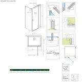 Drzwi Prysznicowe Nes KDJ II Czarne 100 Prawe 10032100-54-01R Radaway