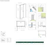 Drzwi Prysznicowe Nes KDS II Czarne 90 Prawe 10033090-54-01R Radaway