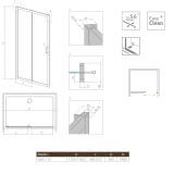 Drzwi Prysznicowe Premium Plus DWJ 115 33306-01-01N Radaway