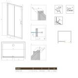 Drzwi Prysznicowe Premium Plus DWJ 120 33313-01-01N Radaway