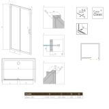 Drzwi Prysznicowe Premium Plus DWJ 130 33333-01-01N Radaway