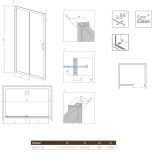 Drzwi Prysznicowe Premium Plus DWJ 150 33343-01-01N Radaway