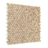 Mozaika Allumi Gold Hexagon 14 30x30 Dunin