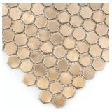 Mozaika Allumi Gold Hexagon 14 30x30 Dunin