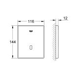 Elektronika Na Podczerwień Do Pisuaru Tectron Skate Chrom 37324001 Grohe