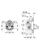 Element Podtynkowy DN 15 33963000 Grohe
