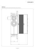 Element Podtynkowy Termostatycznej Baterii 2-Wyjściowej BOXTE2F Omnires