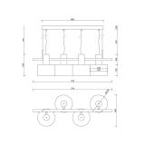 Lampa Wisząca Enkel 4 Biały EN4411P0 Ummo