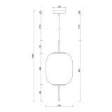 Lampa Wisząca Epli B Czarny EPB122P0 Ummo